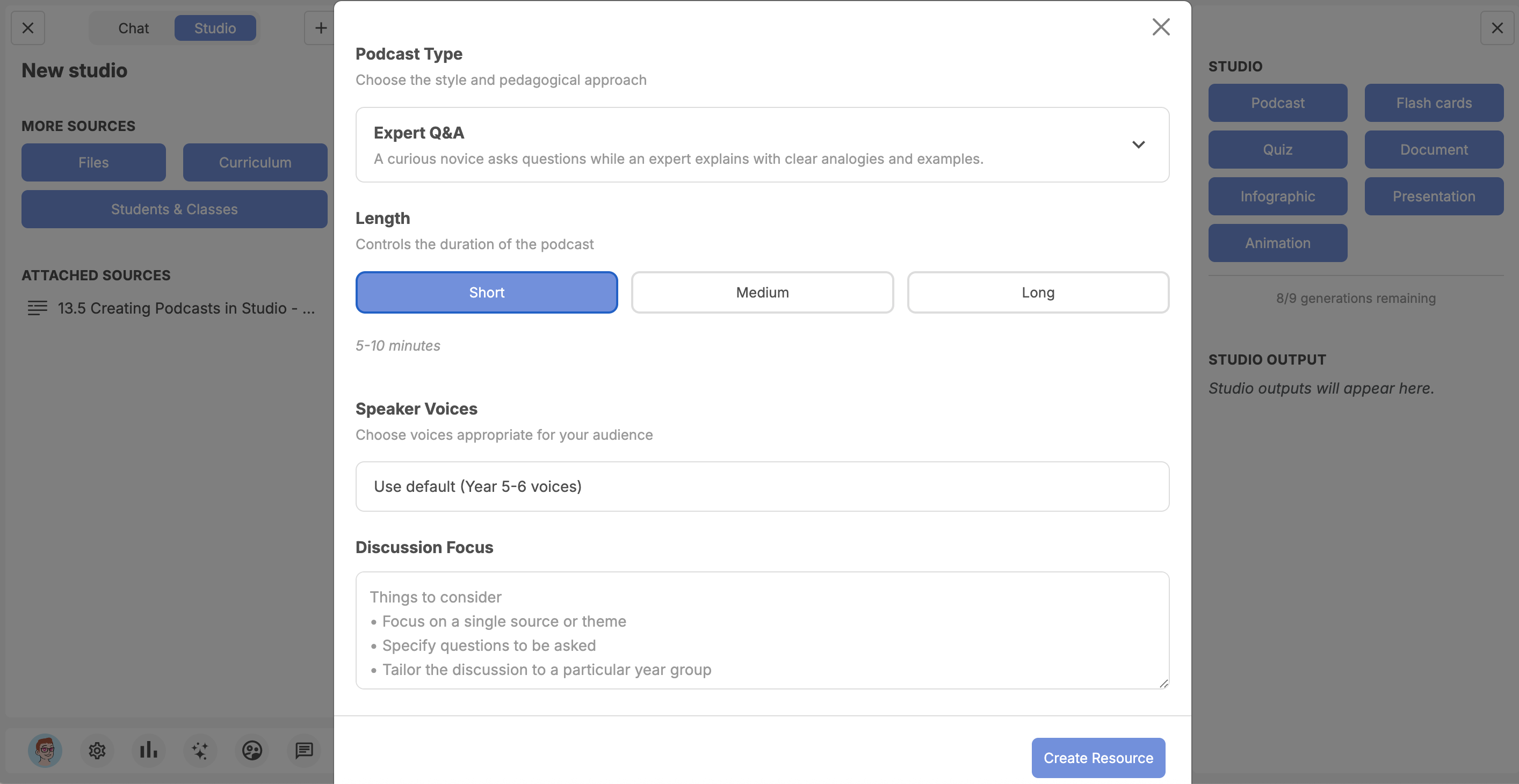 13.5 Creating Podcasts in Studio - Image 1